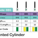 فرز مدل POINTED CYLINDER (885) - yellow - 012