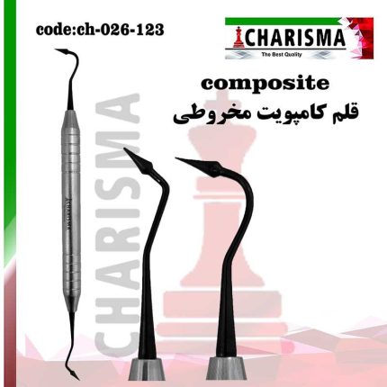 تصویر قلم کامپوزیت مخروطی روکش تیتانیوم تفلون (مشکی) کاریزما