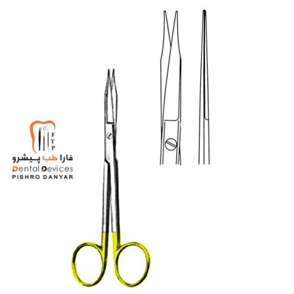 ابزار و لوازم و تجهیزات دندانپزشکی قیچی جراحی صاف tc